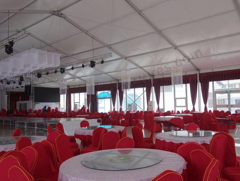 High quality party wedding tent with glass wall