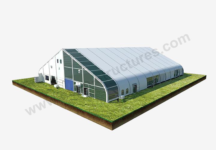 Large aluminum frame curved shape Aircraft Tent