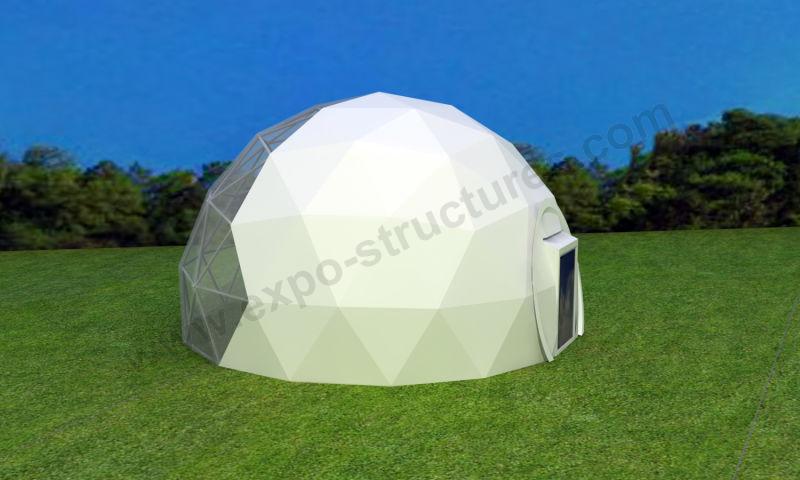 large geodesic dome tent